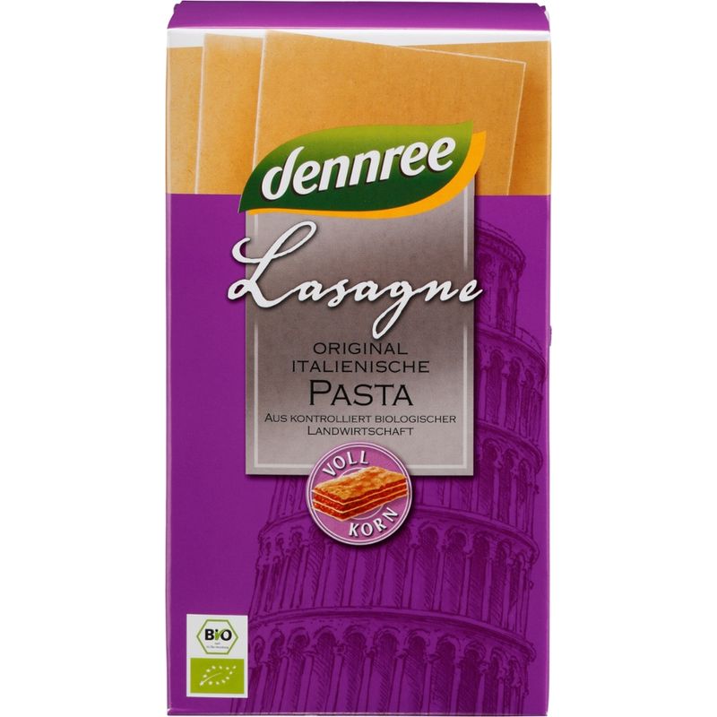 dennree Hartweizen-Vollkorn-Lasagne - Produktbild