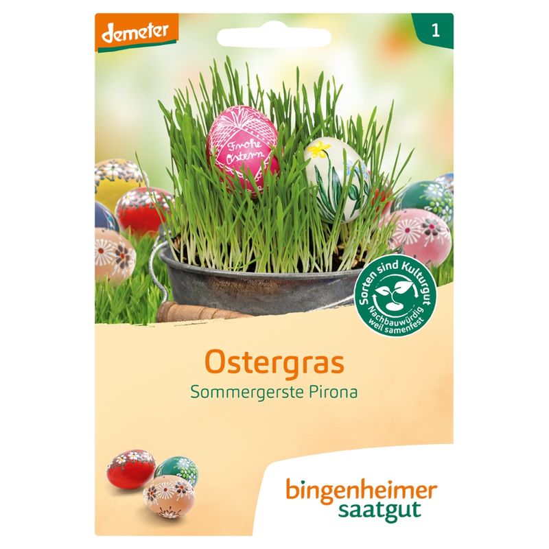 Bingenheimer Saatgut Ostergras- Sommergerste Pirona (Saatgut) - Produktbild