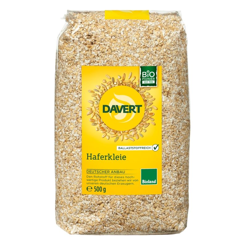 Davert Haferkleie Bioland, 500g - Produktbild