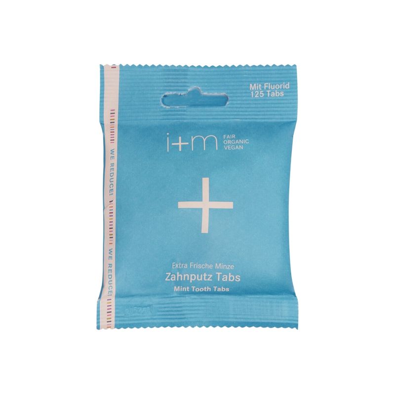 i+m NATURKOSMETIK BERLIN i+m TRAY WE REDUCE! Zahnputz Tabs Extra Frische Minze - Produktbild