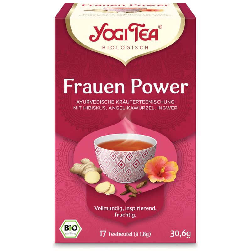 YOGI TEA Yogi Tea® Frauen Power, Bio - Kräutertee mit Hibiskus, Angelikawurzel und Ingwer - Produktbild