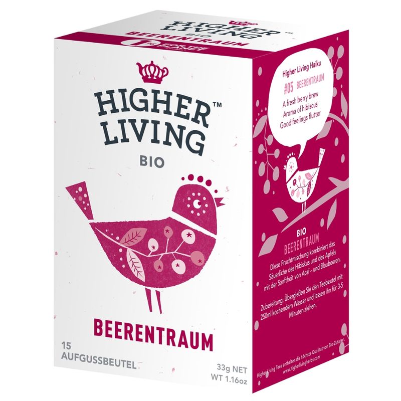 Higher Living Früchtetee Beerentraum - Produktbild