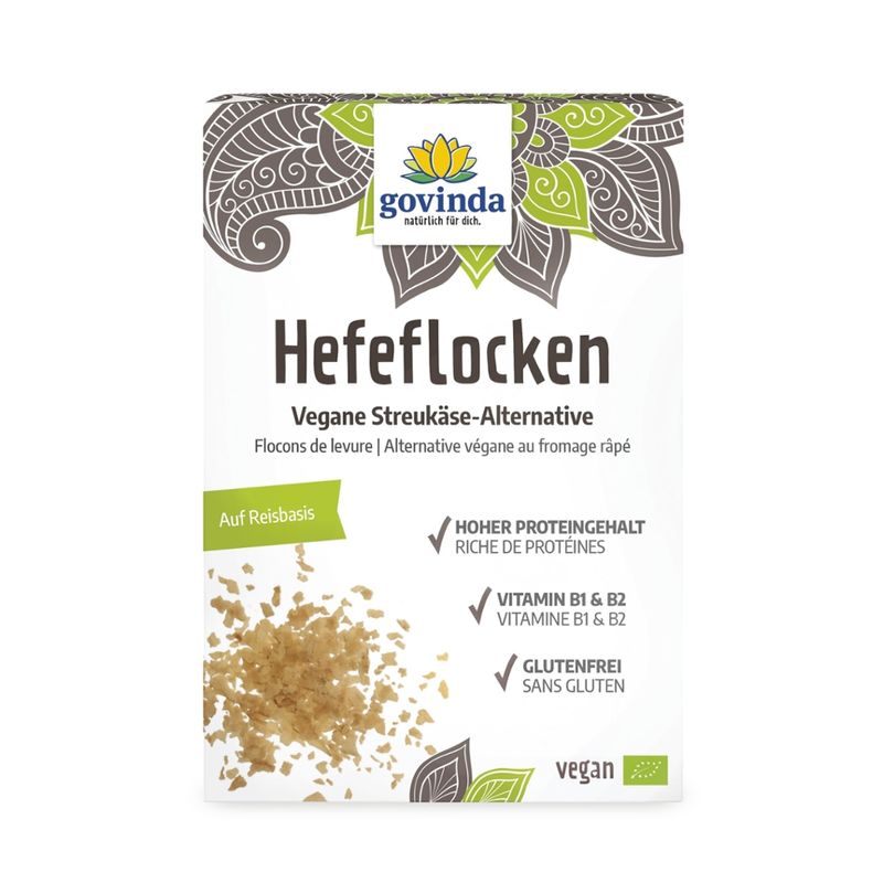 Govinda Hefeflocken auf Reisbasis - Produktbild
