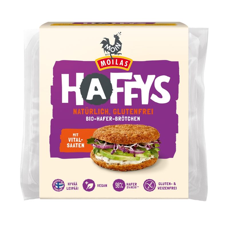 Moin Bio Backwaren Bio Haffys mit Vitalsaaten - Produktbild