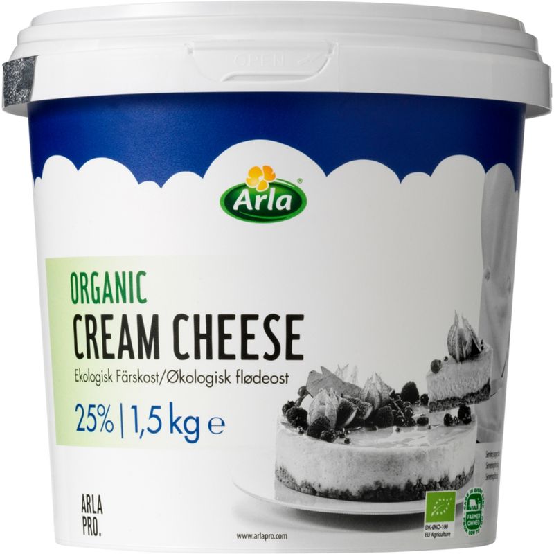 Arla Pro Arla Pro Bio Frischkäse, wärmebehandelt, Doppelrahmstufe - Produktbild