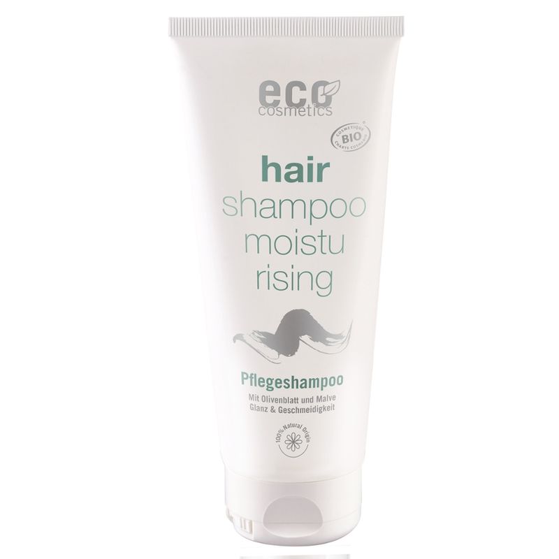 eco cosmetics Pflege-Shampoo mit Olivenblatt und Malve - Produktbild