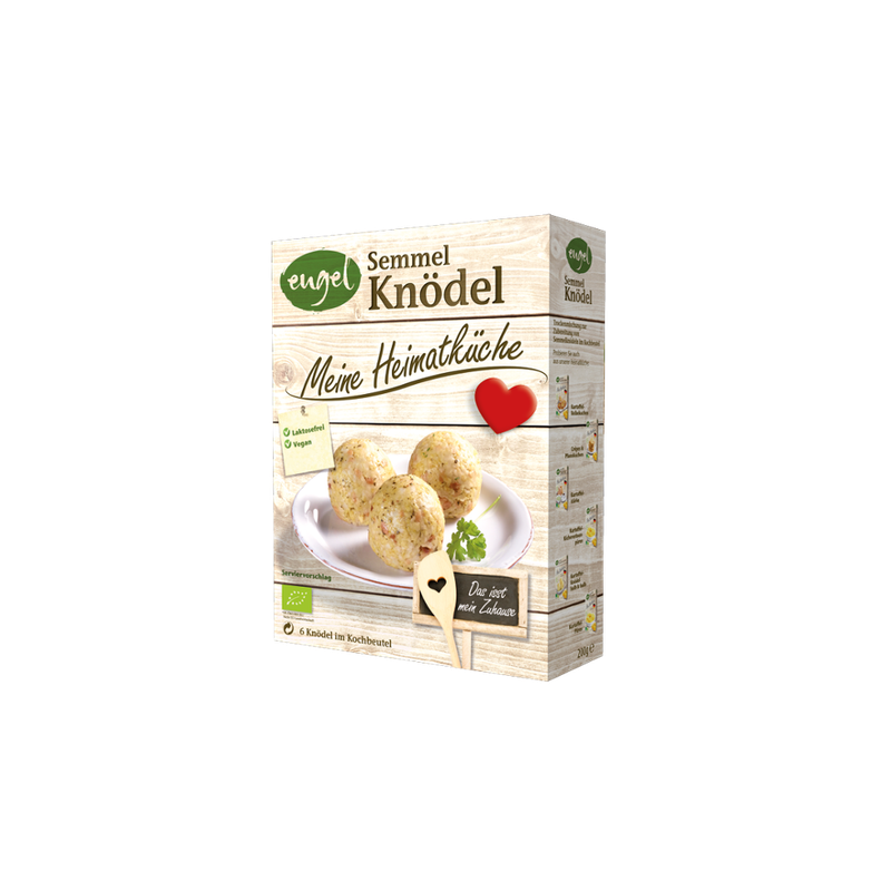 Meine Heimatküche Bio Semmelknödel - 6 Knödel im Kochbeutel - Produktbild