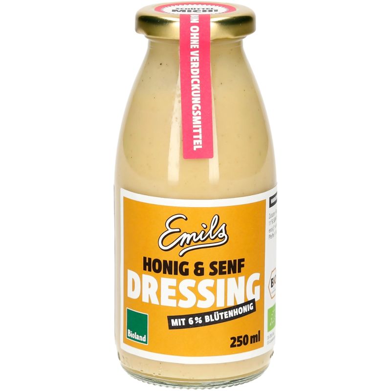 Emils Biomanufaktur Bioland Honig & Senf Dressing 250 ml - Produktbild