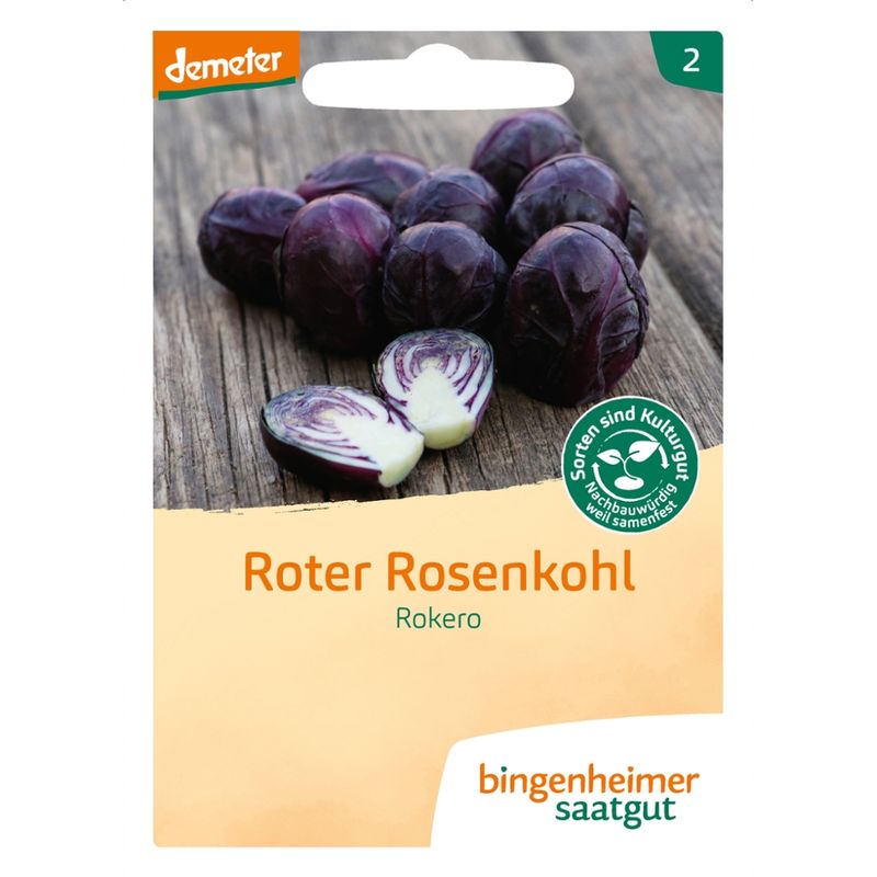 Bingenheimer Saatgut Rokero - Roter Rosenkohl (Saatgut) - Produktbild