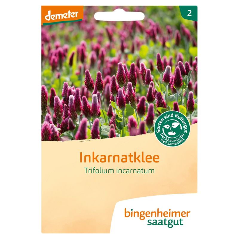 Bingenheimer Saatgut Inkarnatklee - Gründüngung (Saatgut) - Produktbild