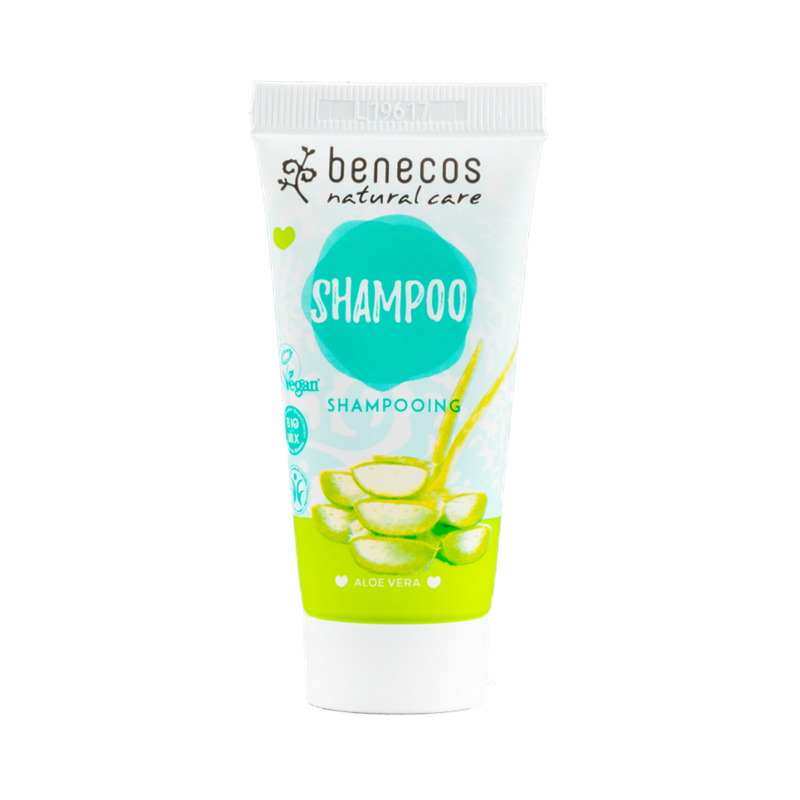 benecos benecos Natural Shampoo MINI Aloe Vera, 30 ml - Produktbild