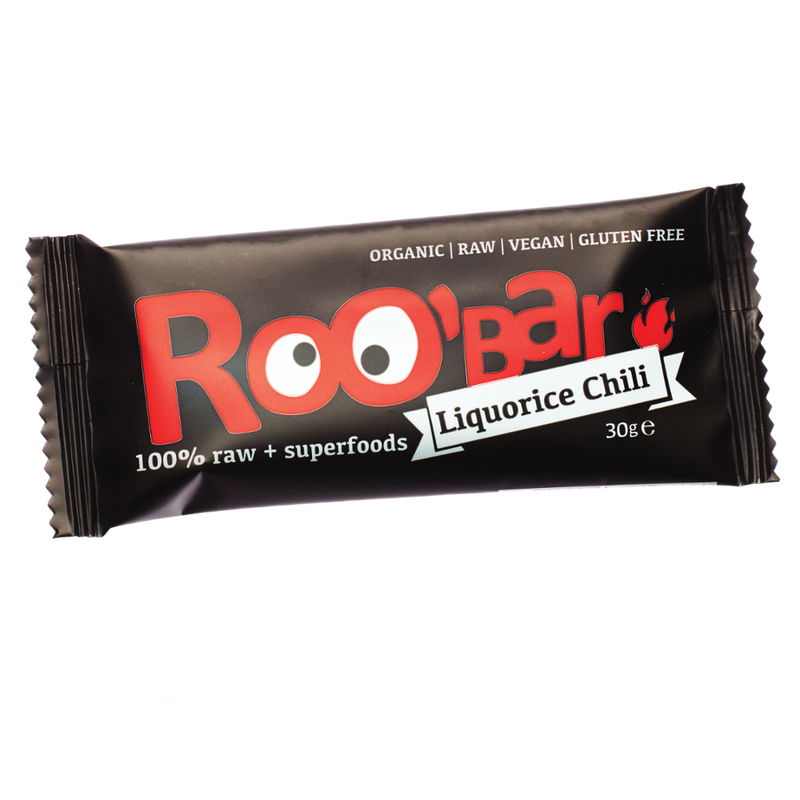 Roobar Roobar Liquorice & Chilli 30g, glutenfrei - Produktbild