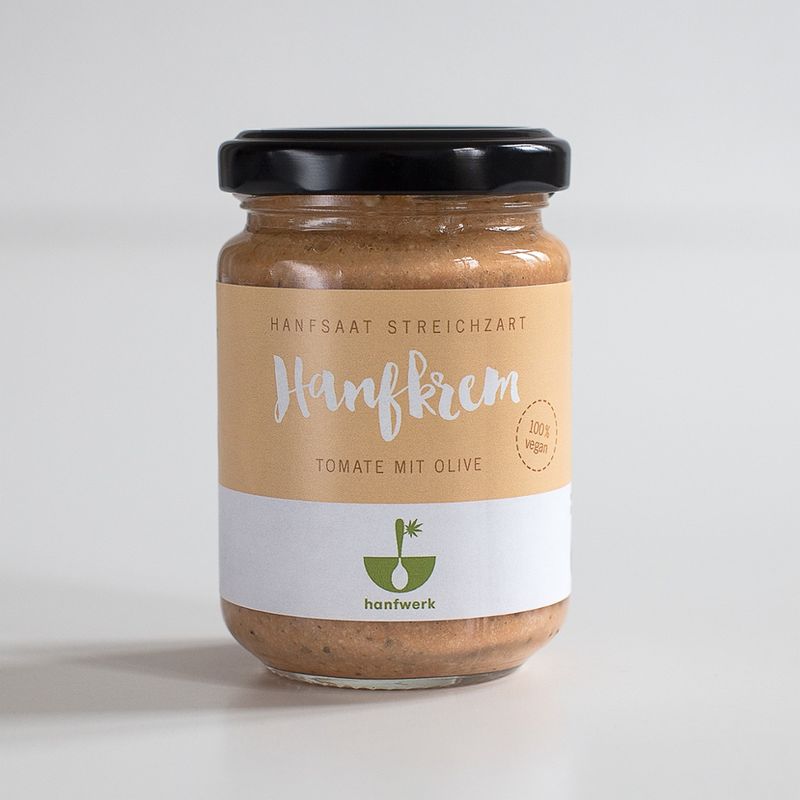 hanfwerk Feinkostmanufaktur UG Hanfkrem Tomate Olive - Produktbild