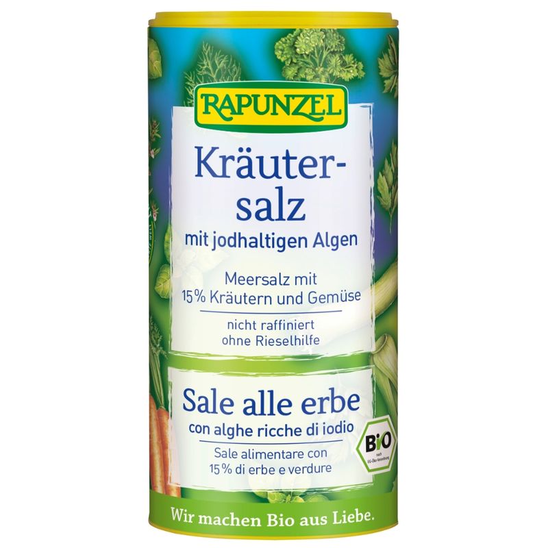 Rapunzel Kräutersalz jodiert mit 15% Kräutern und Gemüse - Produktbild