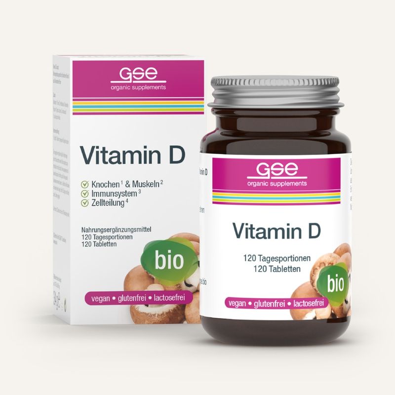 GSE  Vitamin D Compact (Bio), 120 Tabletten à 280 mg - Produktbild