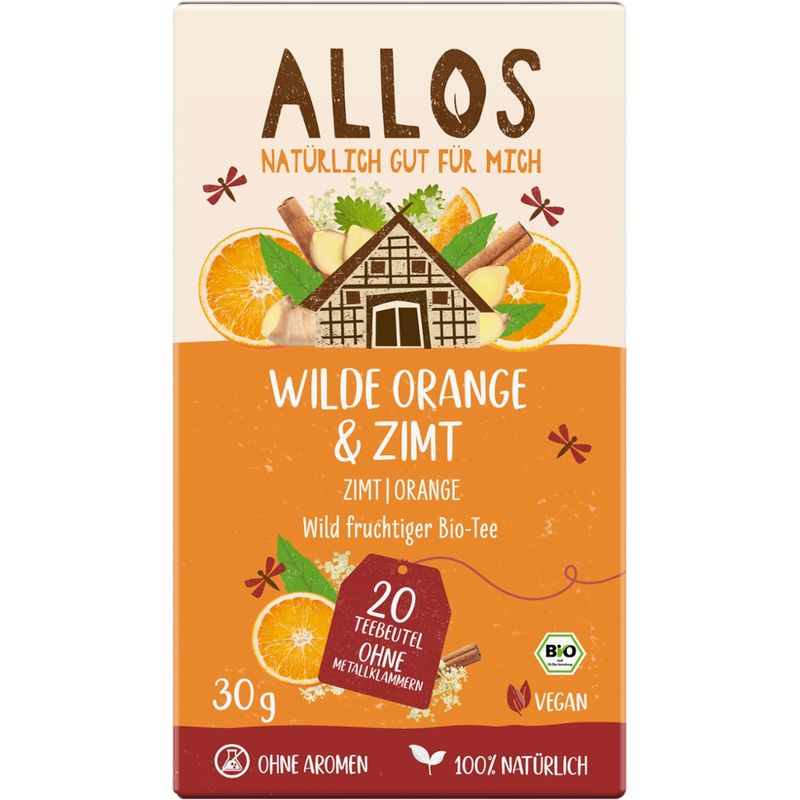 Allos Wilde Orange & Zimt Tee - Produktbild