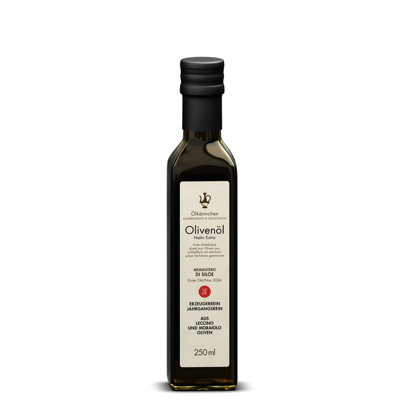 Ölkännchen Ölkännchen Monastero di Siloe, Leccino & Moraiolo Oliven, Toskana IT 250ml - Produktbild