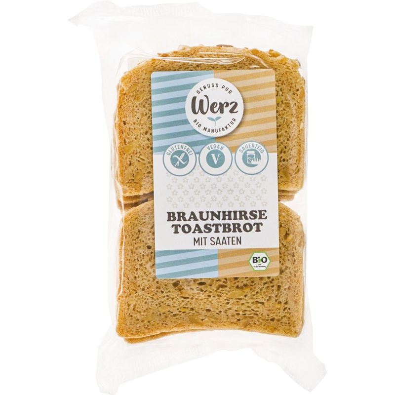 Naturkornmühle Werz Braunhirse Toastbrot mit Saaten, glutenfrei - Produktbild