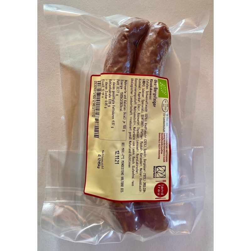 Landfrau Öko-Bergsteiger Käsecabanossi - Produktbild