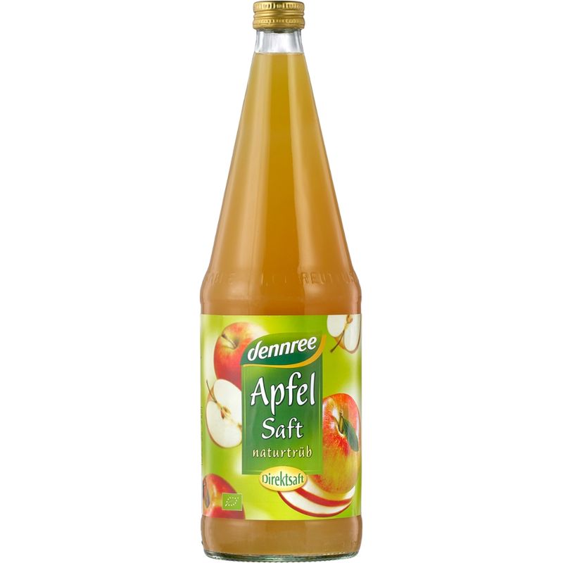 dennree Apfelsaft naturtrüb, Direktsaft - Produktbild