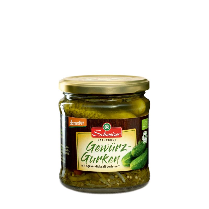 Schweizer demeter Gewürzgurken - Produktbild