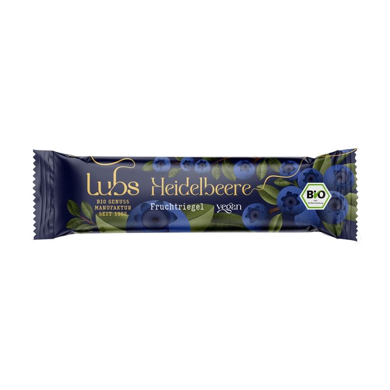 Lubs Heidelbeer Fruchtriegel, Bio - Produktbild