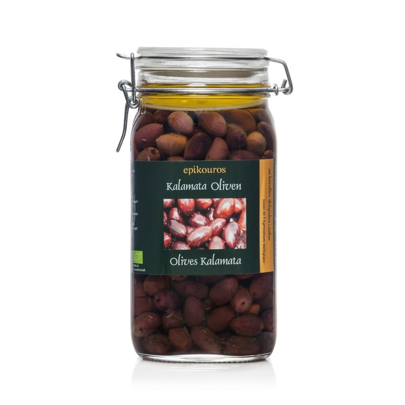 EPIKOUROS Kalamata-Oliven, in Kräuteröl, kaltverarbeitet - Produktbild