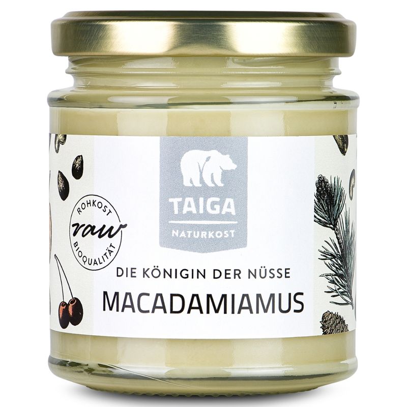 TAIGA NATURKOST Macadamia-Mus, bio, Rohkost-Qualität - Produktbild