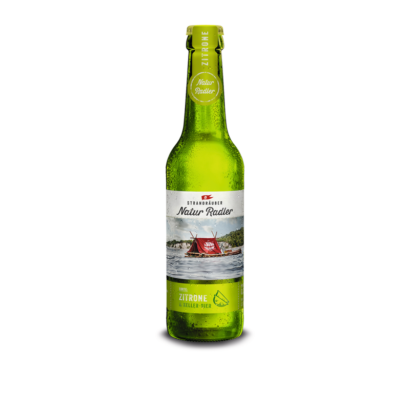 Strandräuber Strandräuber Naturradler Zitrone 0,33l - Produktbild