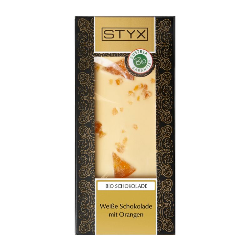 Styx Naturcosmetic BIO Weisse Schokolade mit Orange 100g - Produktbild
