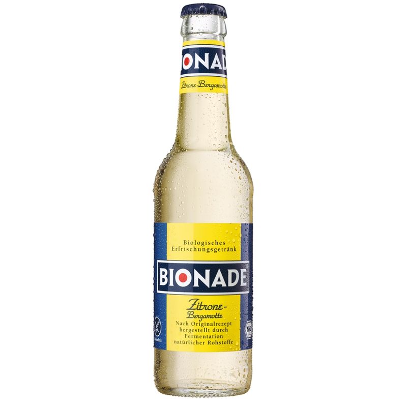 BIONADE Bionade Zitrone-Bergamotte Mehrweg Kasten 24x0,330 - Produktbild