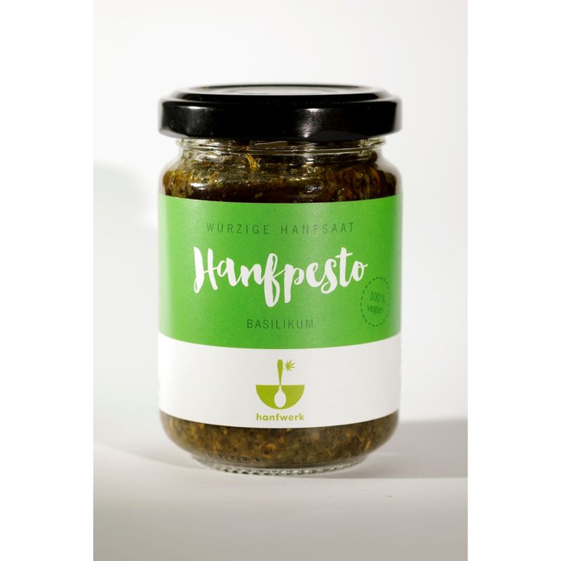 hanfwerk Feinkostmanufaktur UG Hanfpesto Basilikum - Produktbild