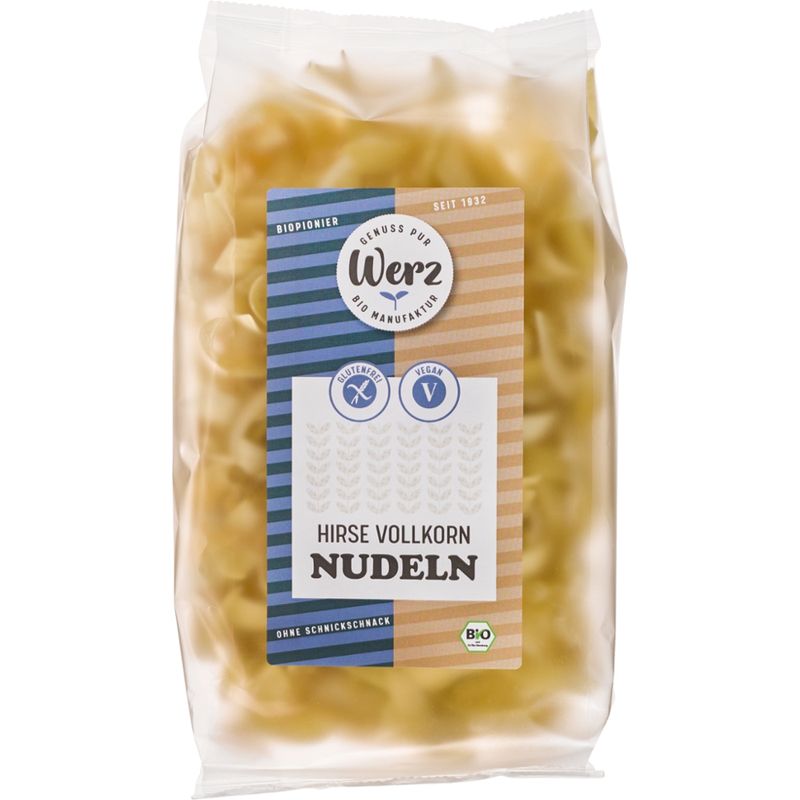 Naturkornmühle Werz Hirse Vollkorn Nudeln, glutenfrei - Produktbild