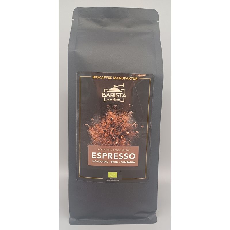 Barista vom Berg Barista vom Berg BIO Espresso 500g - ganze Bohne - Produktbild