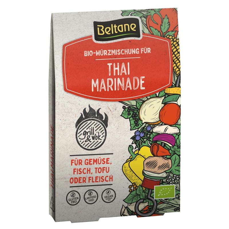 Beltane Grill&Wok Würzmischung für Thai Marinade, vegan, glutenfrei, lactosefrei - Produktbild