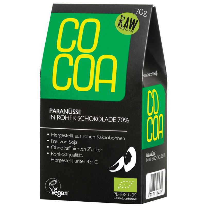 Cocoa Cocoa Paranüsse in Rohkostschokolade - Produktbild