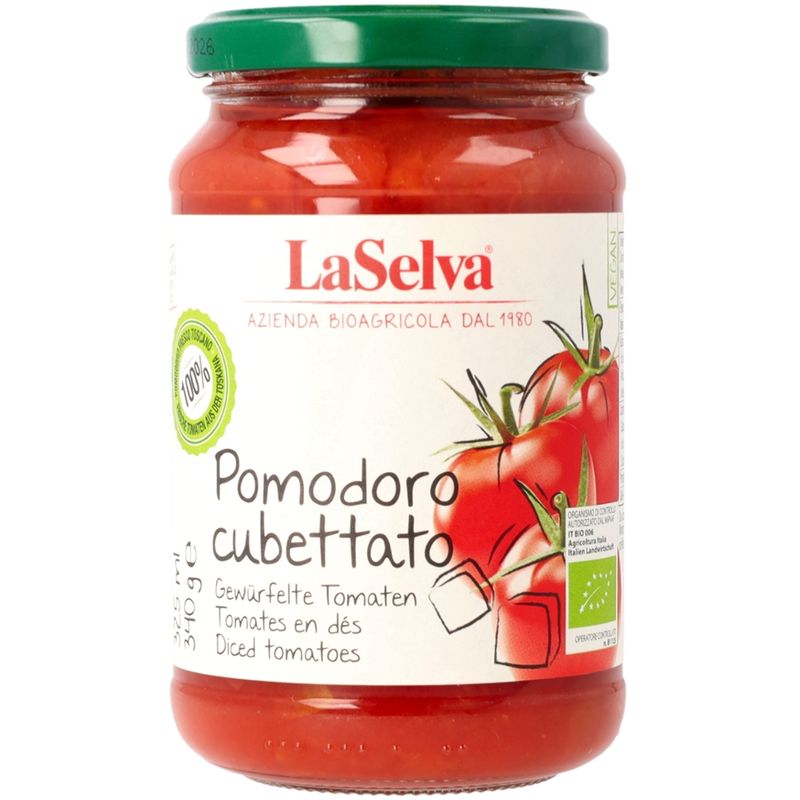 LaSelva Pomodoro cubettato - Gewürfelte Tomaten - Produktbild