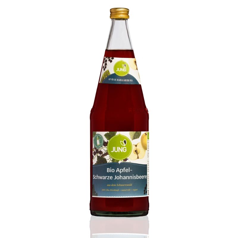 Jung Fruchtsäfte Jung Bio Apfel-Schwarzer Johannisbeersaft aus dem Schwarzwald - Produktbild