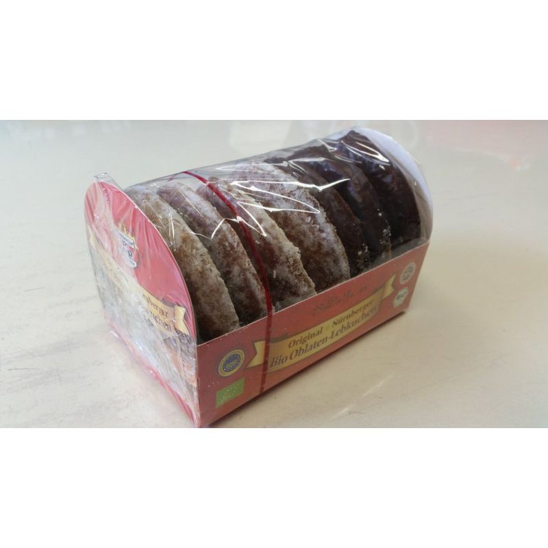 Nürnberger Bio Originale Feine Nürnberger Bio-Oblatenlebkuchen mit mind 20 % Nüssen und Kernen - Produktbild