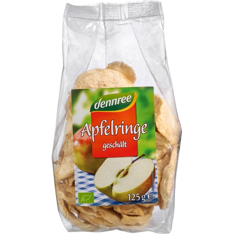dennree Apfelringe geschält, getrocknet - Produktbild