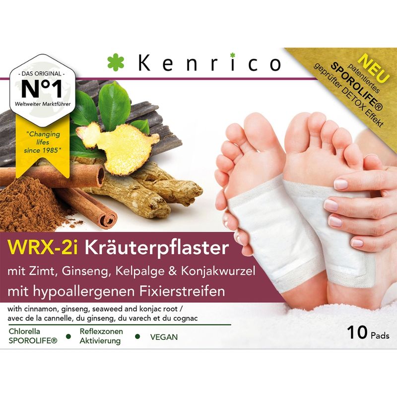 Kenrico WRX-2i Kräuterpflaster mit Zimt, Ginseng, Kelpalge & Konjakwurzel (10 Stk) - Produktbild