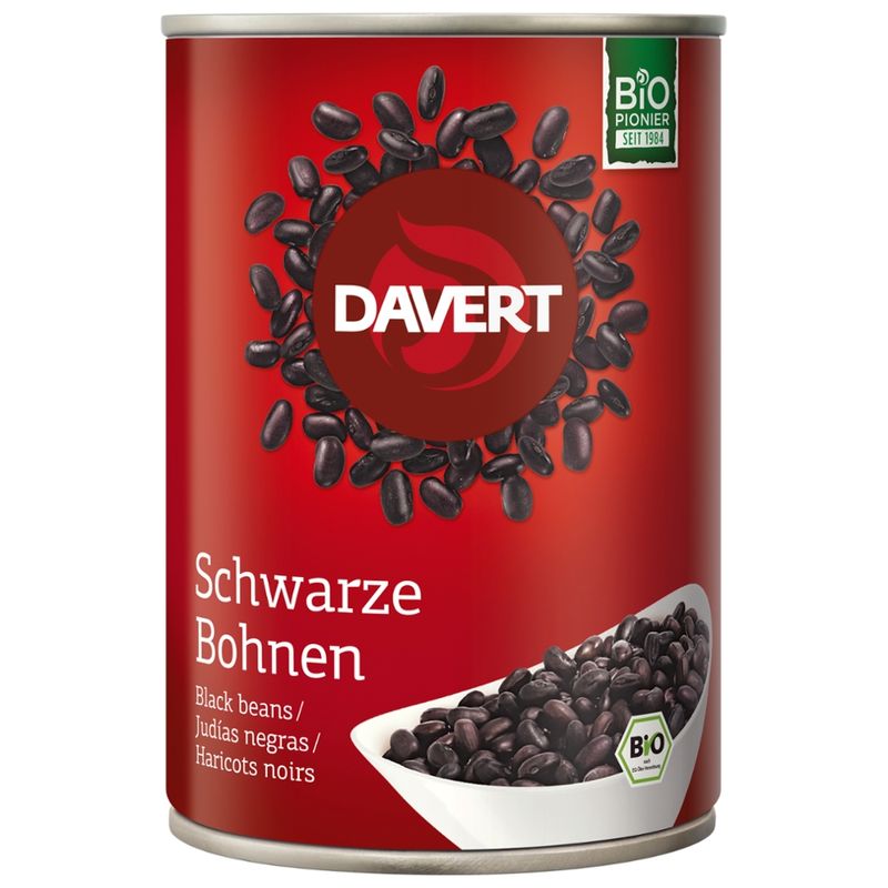 Davert Schwarze Bohnen 400g - Produktbild