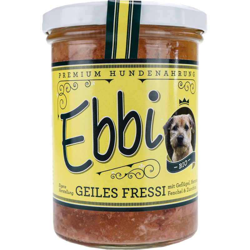 Wuff & Mau Heimtiernahrung  Ebbi Bio Geiles Fressi Hundefutter 400g - Produktbild