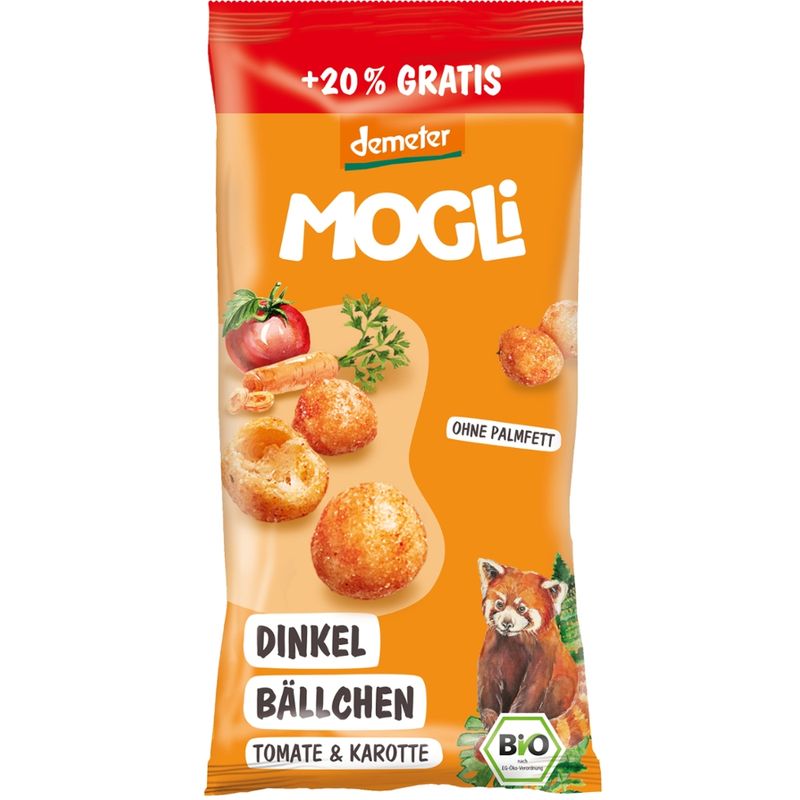 Mogli Dinkel Bällchen Tomate & Karotte +20% - Produktbild