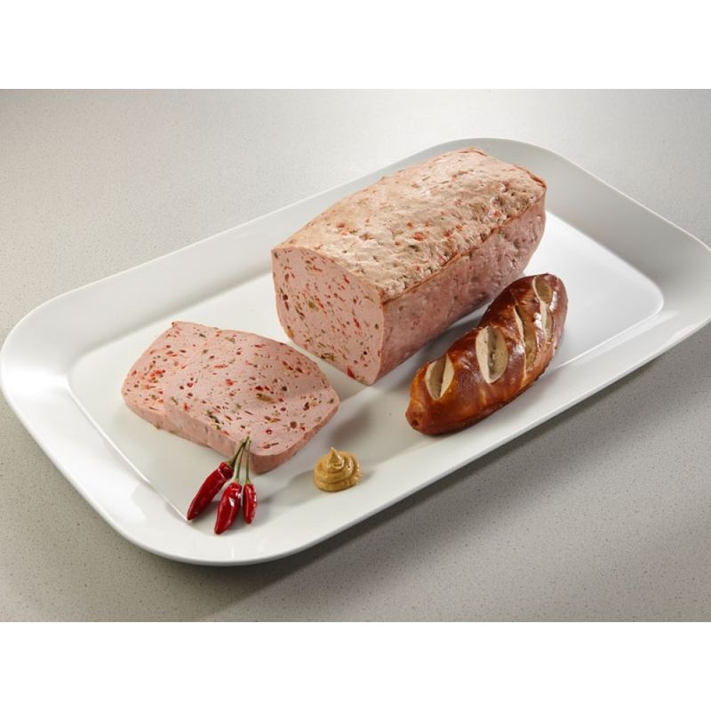 Metzgerei Huber  Bio Produkte Original Kitzbüheler BIO Leberkäse pikant 100 g E geschnitten - Produktbild