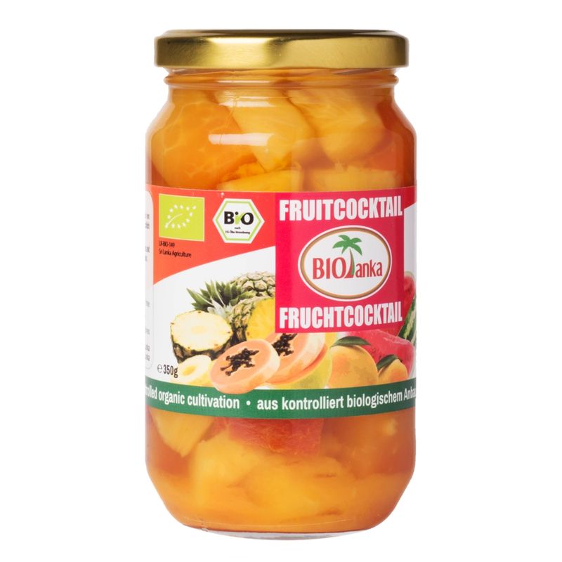 BIOlanka Fruchtcocktail in Ananasaft, 370ml - Produktbild