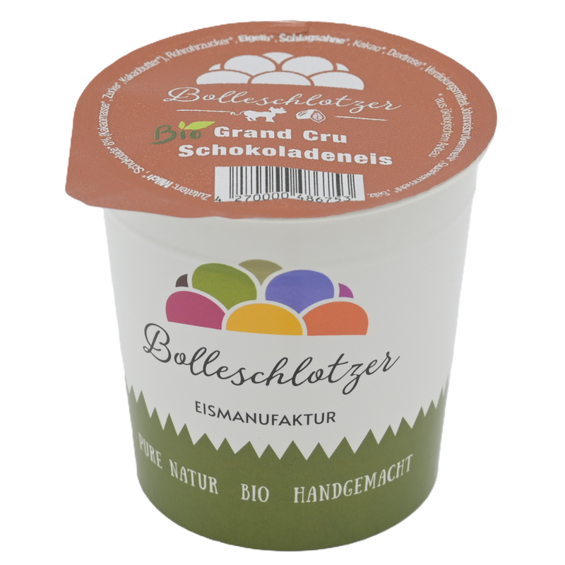 Bolleschlotzer Grand Cru Schokolade Bio-Eis 140 ml Becher - Produktbild