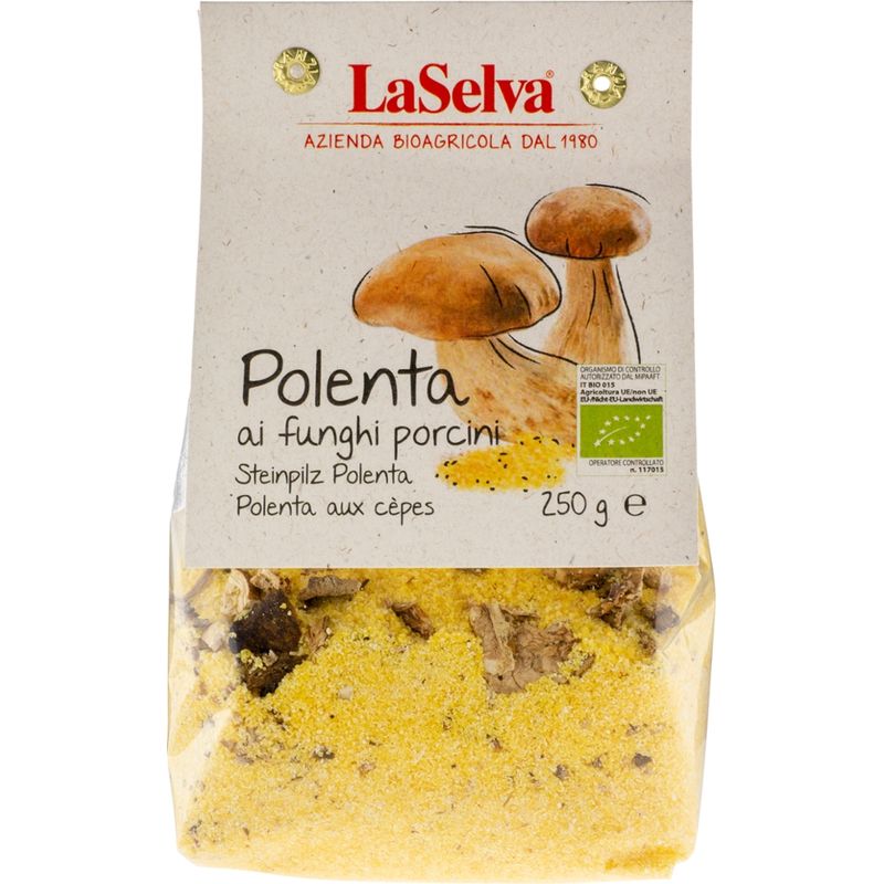 LaSelva Steinpilz Polenta - Zubereitung aus Maismehl und Steinpilzen - Produktbild