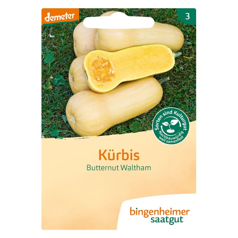 Bingenheimer Saatgut Butternut Waltham - Kürbis (Saatgut) - Produktbild