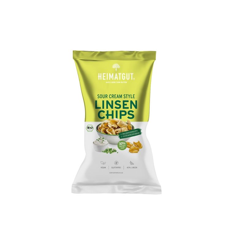 Heimatgut Bio Linsen Chips Sour Cream Style - glutenfrei - Produktbild